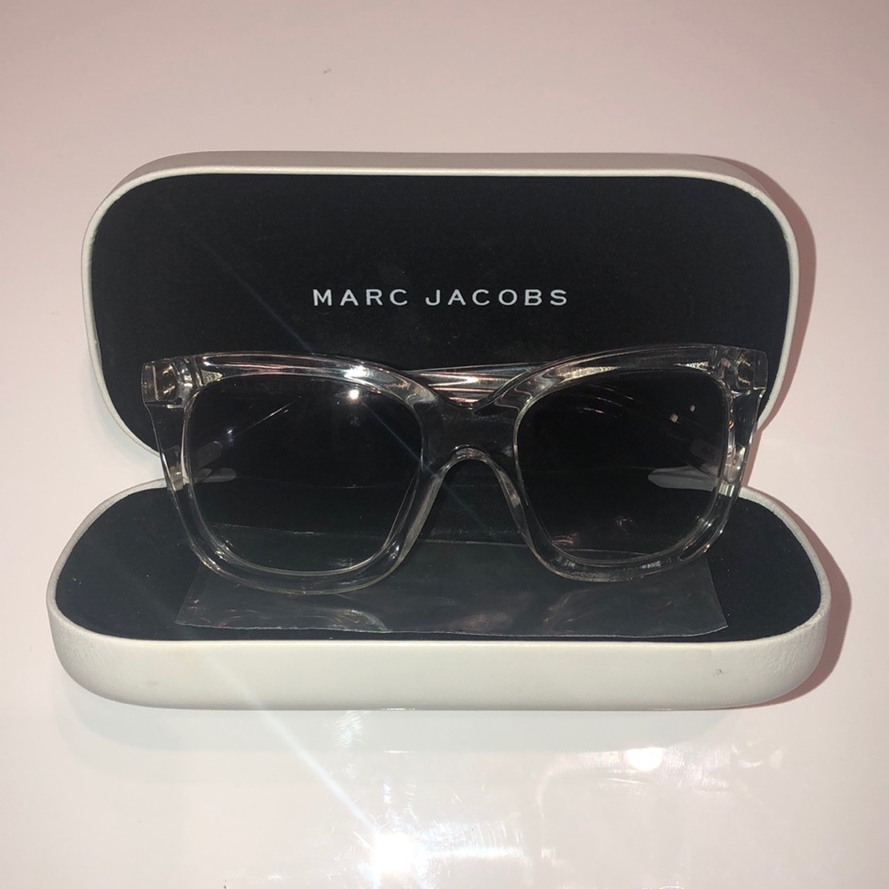 Marc Jacobs Clear Sunglasses with Case